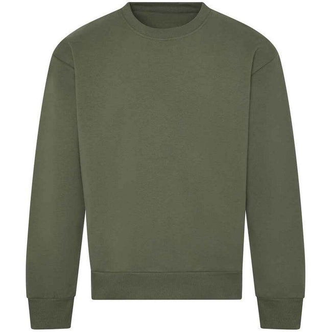 Earthy Green - Front - Awdis Unisex Adult Signature Heavyweight Sweatshirt