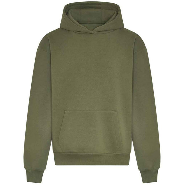 Earthy Green - Front - Awdis Unisex Adult Signature Heavyweight Hoodie