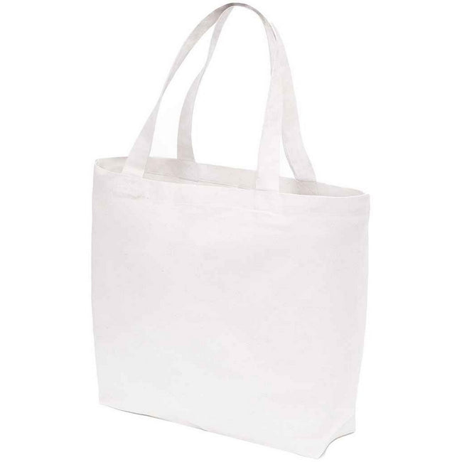 White - Side - Brand Lab Plain Oversized Tote Bag