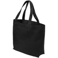 Black - Back - Brand Lab Plain Oversized Tote Bag