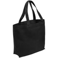 Black - Front - Brand Lab Plain Oversized Tote Bag