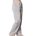 Silver Grey - Side - Brand Lab Womens-Ladies Plush Fleece Lounge Pants