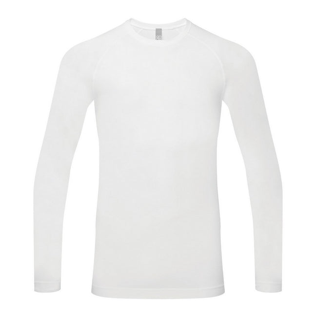 White - Front - Onna Mens Unstoppable Fresh Underscrub Base Layer Top