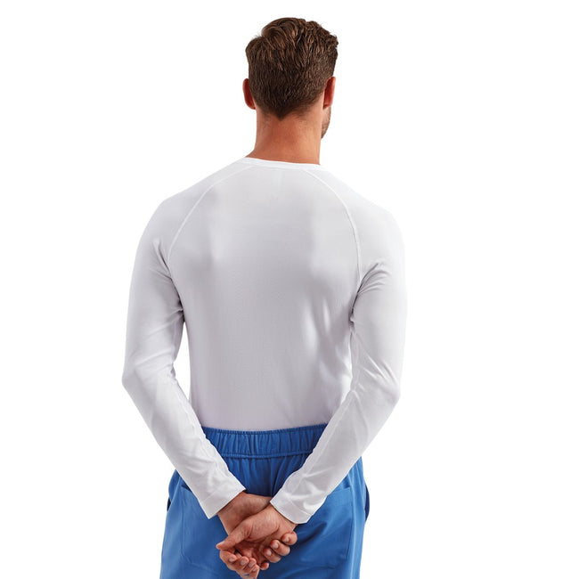 White - Back - Onna Mens Unstoppable Fresh Underscrub Base Layer Top