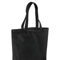 Black - Back - Brand Lab Plain Organic Oversized Tote Bag