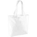 White - Front - Brand Lab Plain Organic Oversized Tote Bag
