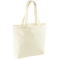 Natural - Front - Brand Lab Plain Organic Oversized Tote Bag