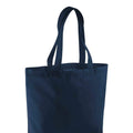 Navy - Back - Brand Lab Plain Organic Oversized Tote Bag
