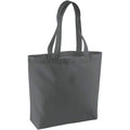 Mushroom - Front - Brand Lab Plain Organic Oversized Tote Bag