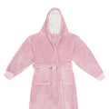 Blush Pink - Back - Brand Lab Unisex Adult Hooded Cuffed Robe