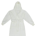 Cream - Back - Brand Lab Unisex Adult Hooded Cuffed Robe