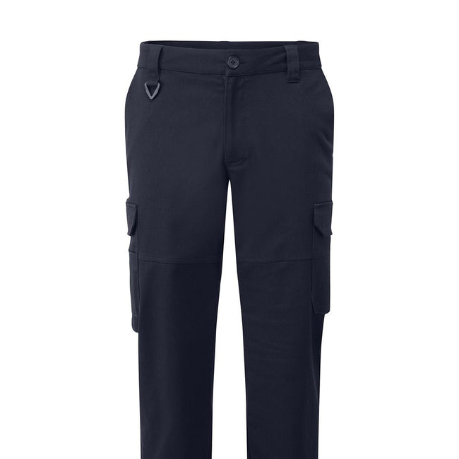 Navy - Back - Premier Unisex Adult Premier Stretchchecker Cargo Trousers