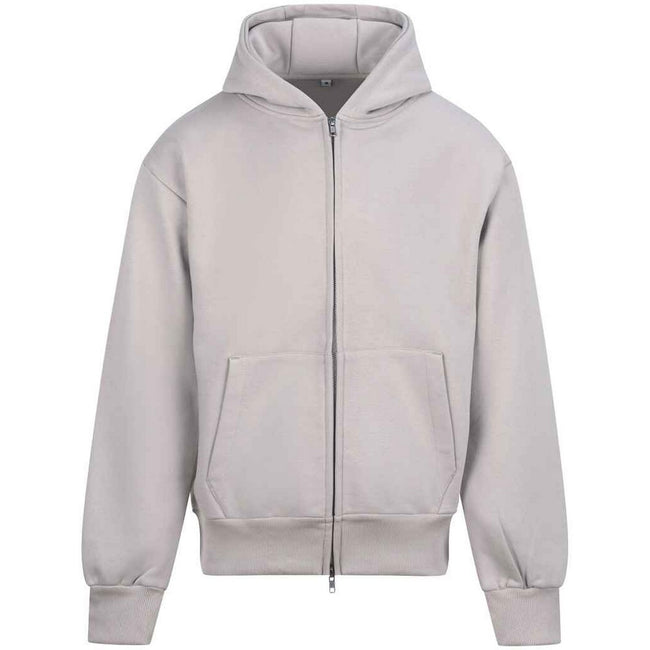 Natural Stone - Front - Awdis Unisex Adult Signature Heavyweight Full Zip Hoodie