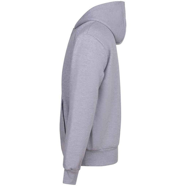 Heather Grey - Side - Awdis Unisex Adult Signature Heavyweight Full Zip Hoodie