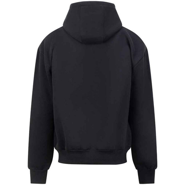 Deep Black - Back - Awdis Unisex Adult Signature Heavyweight Full Zip Hoodie