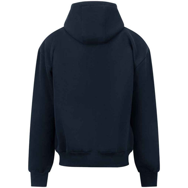 New French Navy - Back - Awdis Unisex Adult Signature Heavyweight Full Zip Hoodie