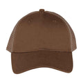 Dark Camel-Beige - Front - Native Spirit 5 Panel Trucker Cap