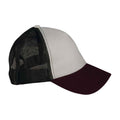 Ivory-Cherry-Khaki Brown - Side - Native Spirit 5 Panel Trucker Cap