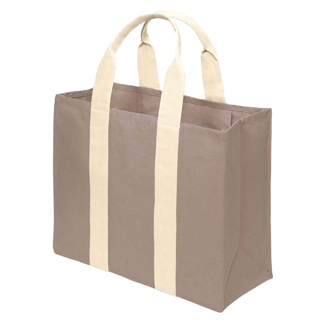 Mushroom-Natural - Back - Brand Lab Wrap Canvas Tote Bag
