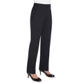 Black - Front - Brook Taverner Womens-Ladies Eclipse Bianca Suit Trousers