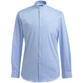 Sky Blue - Front - Brook Taverner Mens Volterra Grandad Collar Formal Shirt