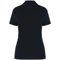 Navy - Back - Native Spirit Womens-Ladies Terry Towel Polo Shirt