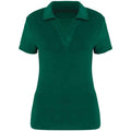 Malachite Green - Front - Native Spirit Womens-Ladies Terry Towel Polo Shirt