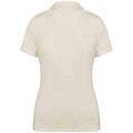 Ivory - Back - Native Spirit Womens-Ladies Terry Towel Polo Shirt