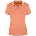 Apricot - Front - Native Spirit Womens-Ladies Terry Towel Polo Shirt