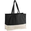 Black-Natural - Front - Westford Mill EarthAware Contrast Tote Bag