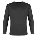 Black - Front - Warrior Mens Long-Sleeved Thermal Top