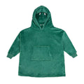 Green - Front - Brand Lab Childrens-Kids Dinosaur Hooded Blanket Hoodie