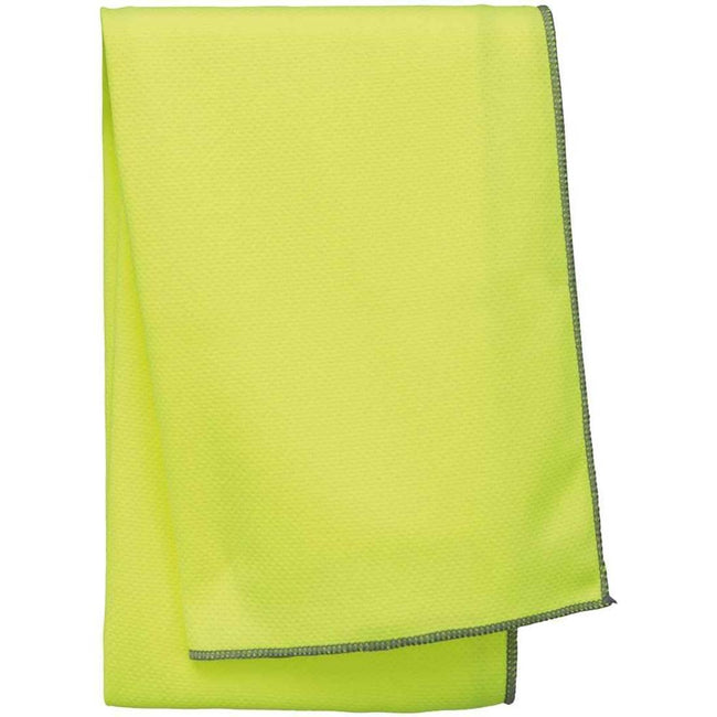 Fluorescent Yellow - Front - Proact Refreshing Sports Towel