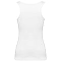 White - Back - Kariban Womens-Ladies Plain Eco Friendly Tank Top
