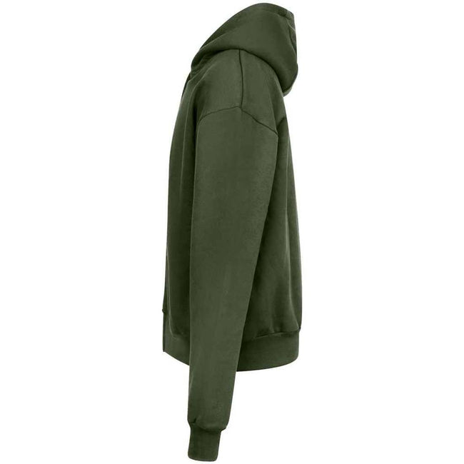 Earthy Green - Side - Awdis Unisex Adult Signature Heavyweight Oversized Full Zip Hoodie