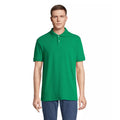 Kelly Green - Front - SOLS Unisex Adult Pacific Pique Twin Needle Stitch Polo Shirt