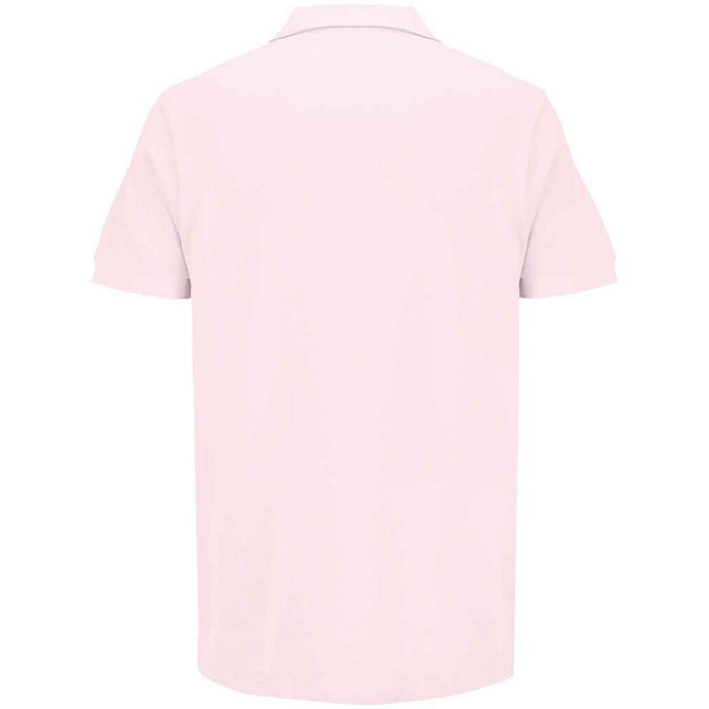 Pale Pink - Back - SOLS Unisex Adult Pacific Pique Twin Needle Stitch Polo Shirt