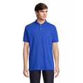 Royal Blue - Front - SOLS Unisex Adult Pacific Pique Twin Needle Stitch Polo Shirt