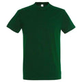 Bottle Green - Front - SOLS Unisex Adult Imperial Heavy T-Shirt