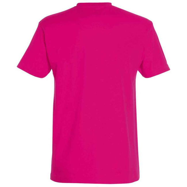 Fuchsia - Back - SOLS Unisex Adult Imperial Heavy T-Shirt