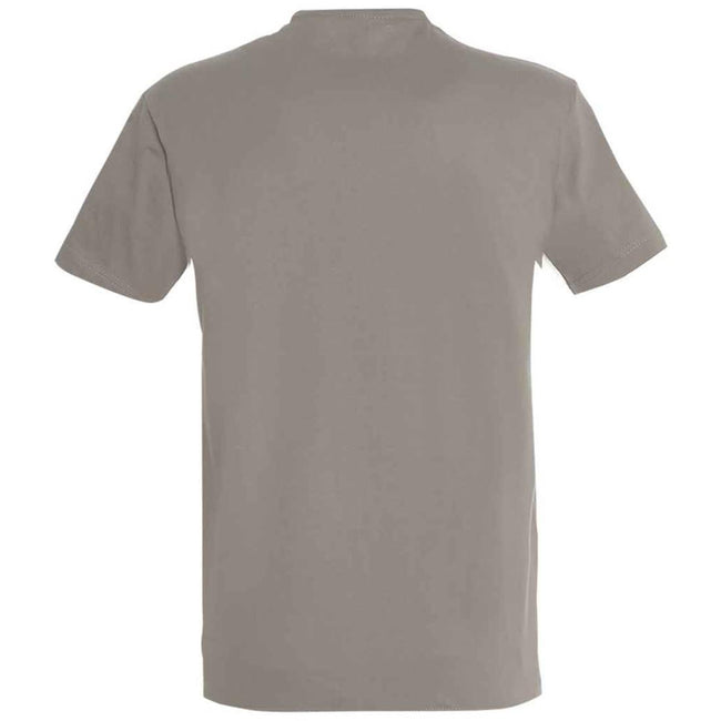 Light Grey - Back - SOLS Unisex Adult Imperial Heavy T-Shirt