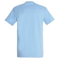 Sky Blue - Back - SOLS Unisex Adult Imperial Heavy T-Shirt