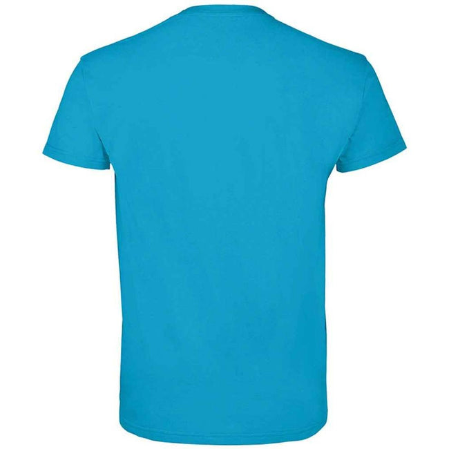 Aqua - Back - SOLS Unisex Adult Imperial Heavy T-Shirt