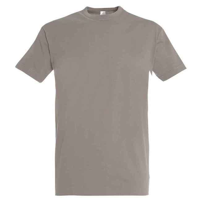 Light Grey - Front - SOLS Unisex Adult Imperial Heavy T-Shirt