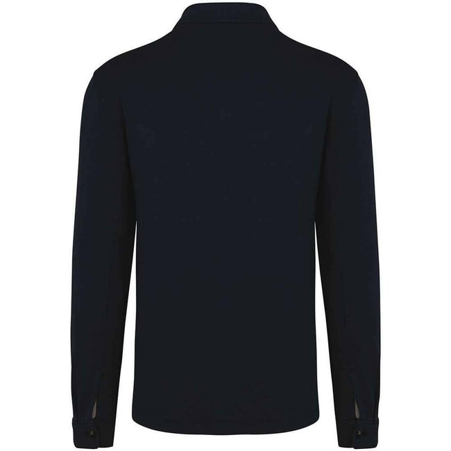 Navy - Back - Native Spirit Unisex Adult Faded Brushed Fleece Overshirt