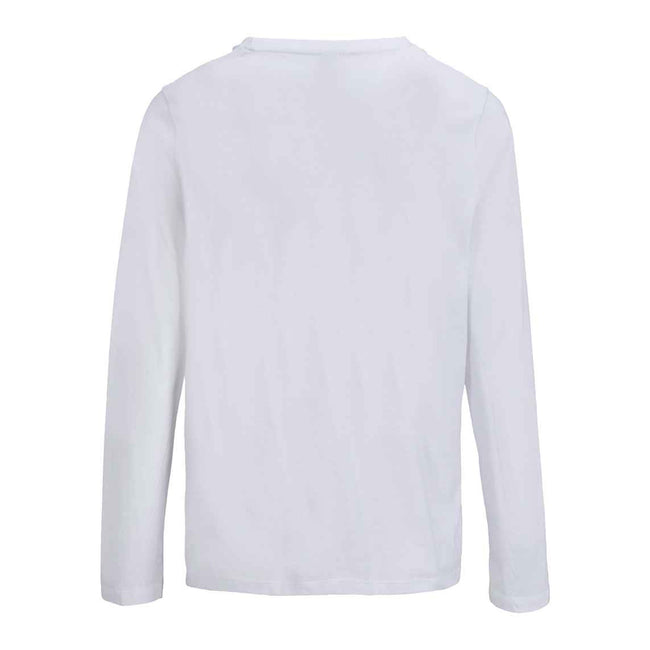 White - Back - SOLS Womens-Ladies Monarch Long-Sleeved T-Shirt