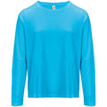 Aqua - Front - SOLS Womens-Ladies Monarch Long-Sleeved T-Shirt