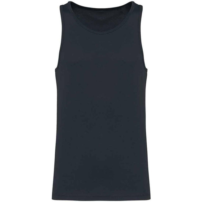 Navy - Front - Kariban Mens Plain Eco Friendly Tank Top