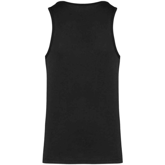 Black - Back - Kariban Mens Plain Eco Friendly Tank Top