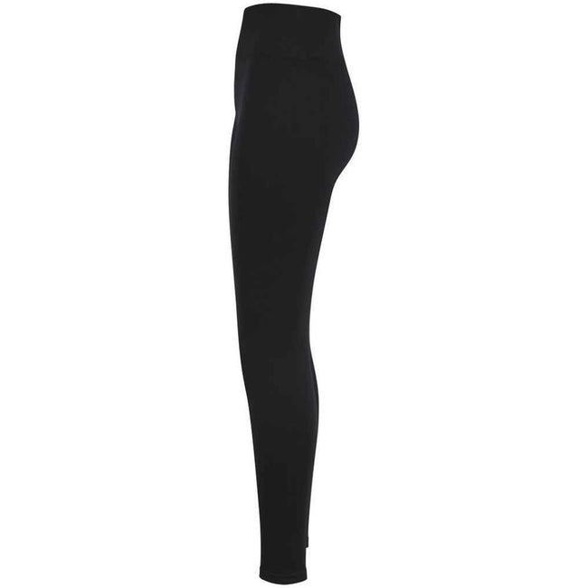 Black - Close up - Tombo Womens-Ladies Sculpting Leggings